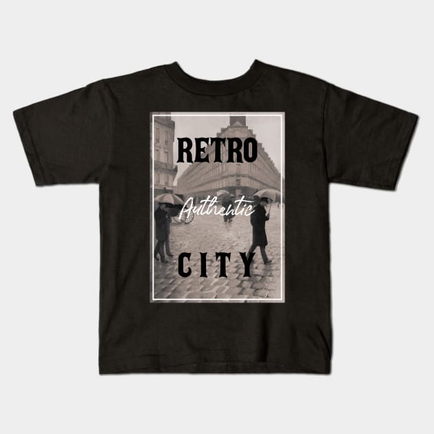 Authentic retro city Kids T-Shirt by PallKris